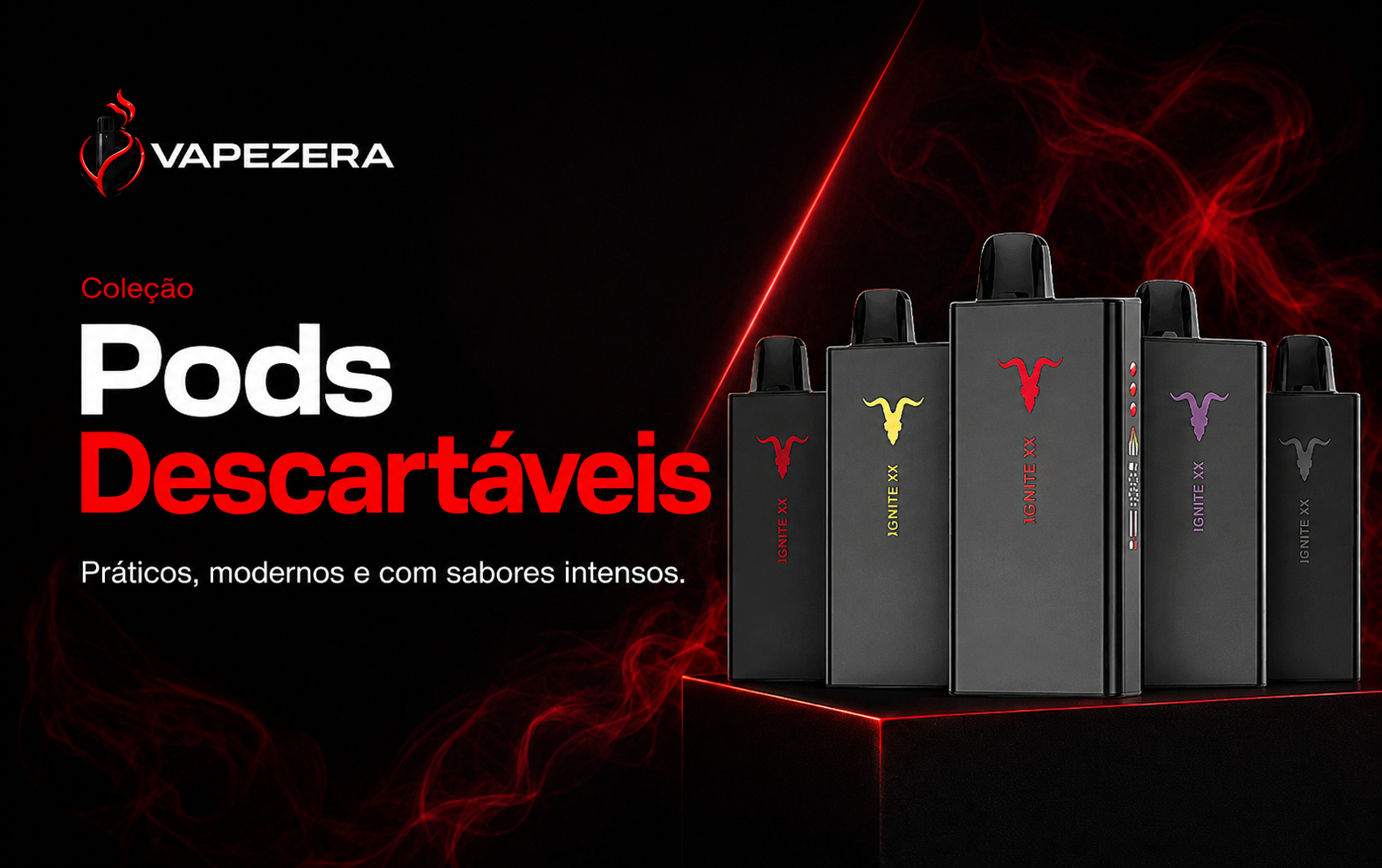 Banner Pods Descartáveis Vapezera