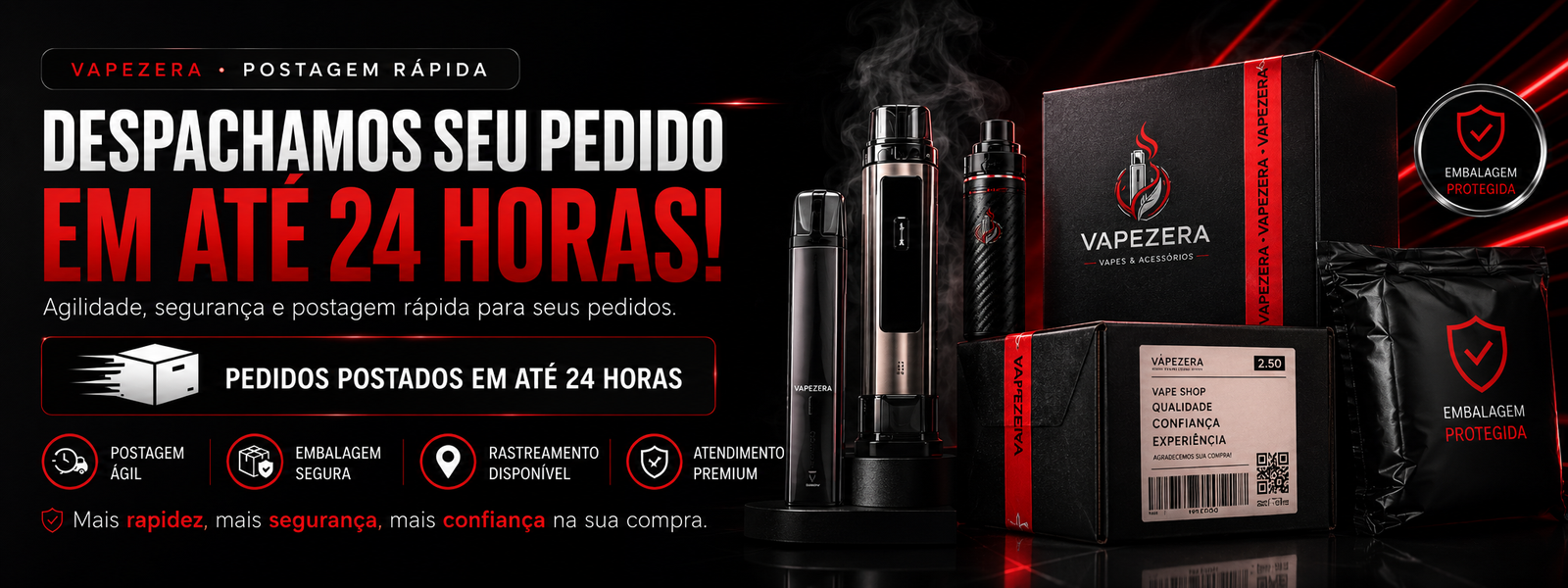 Despachamos seu pedido em ate 24 horas