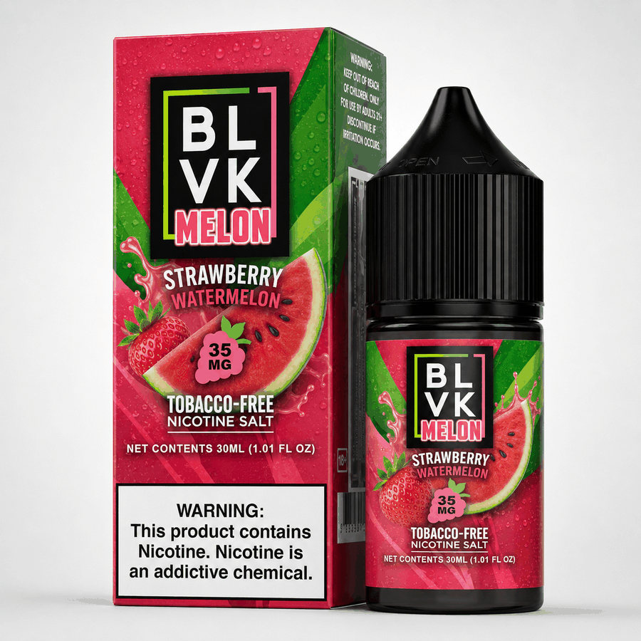Líquido BLVK Melon Strawberry Watermelon 35mg Nic Salt 30ml – Morango com Melancia