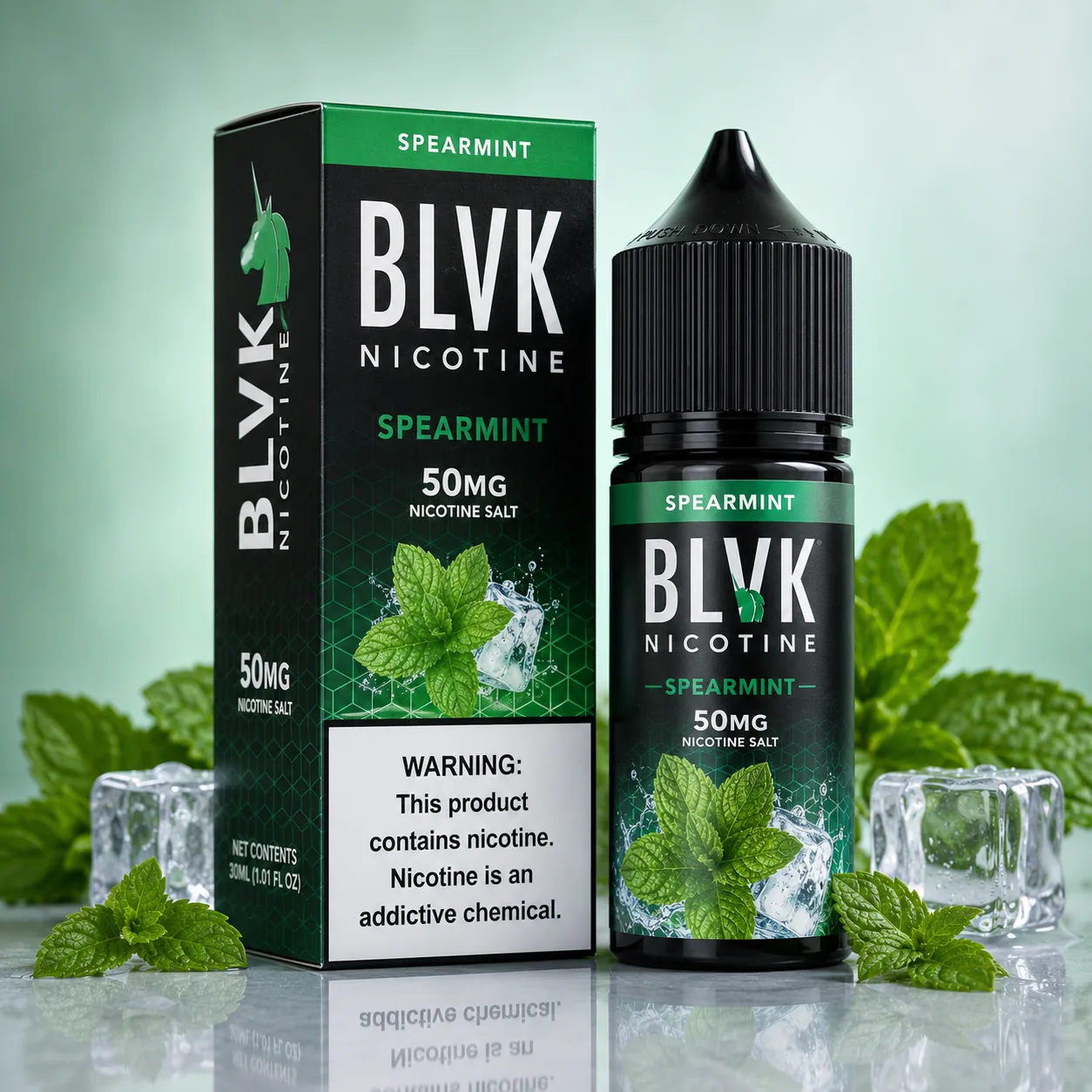 Líquido BLVK Mint Double Spearmint 50mg 30ml