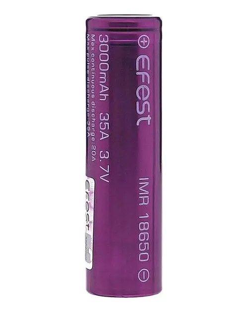 Kit 02 Baterias Efest 18650 3000mah 35a