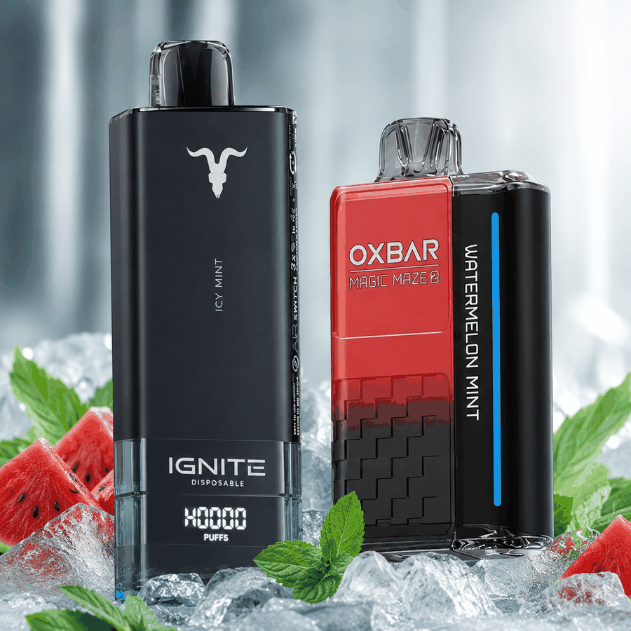 KIT 2 Pods Descartáveis - Ignite 40k Icy mint + Oxbar 30k Watermelon mint
