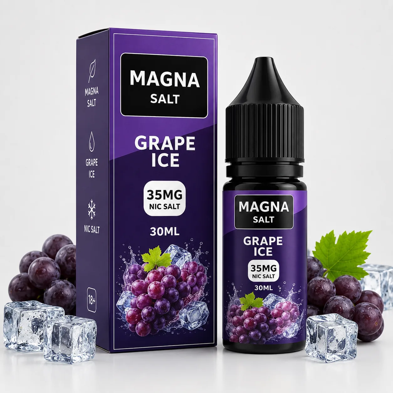 Líquido Magna Salt Grape Ice 35mg 30ml