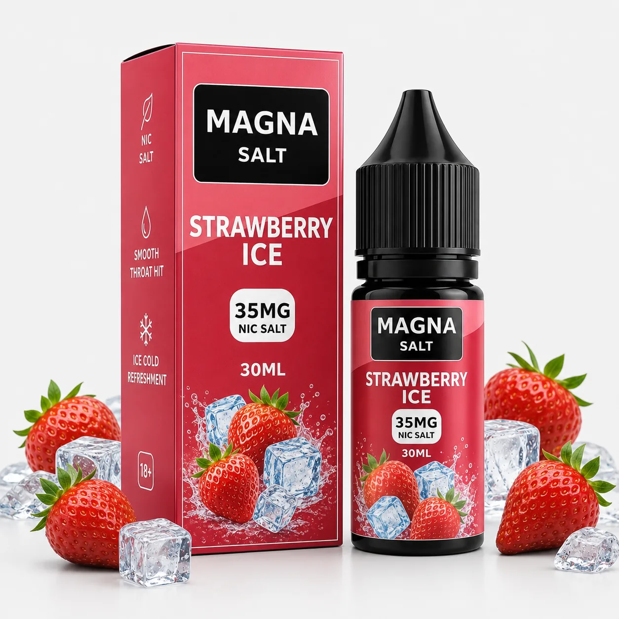 Líquido Magna Salt Strawberry Ice 35mg 30ml