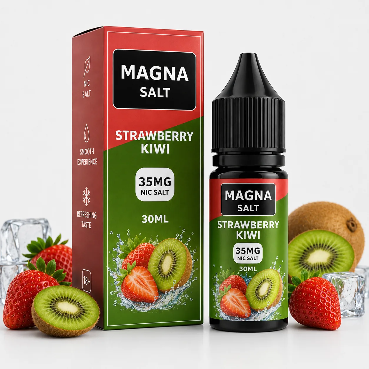 Líquido Magna Salt Strawberry Kiwi 35mg 30ml