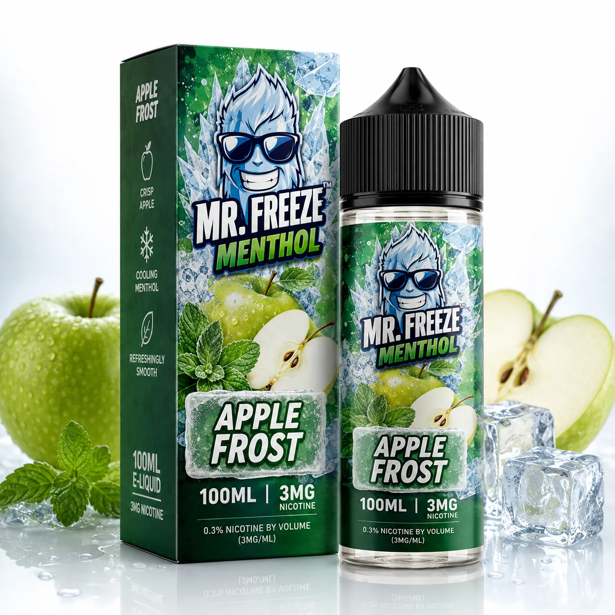 Líquido Mr. Freeze Menthol Apple Frost 100ml 3mg