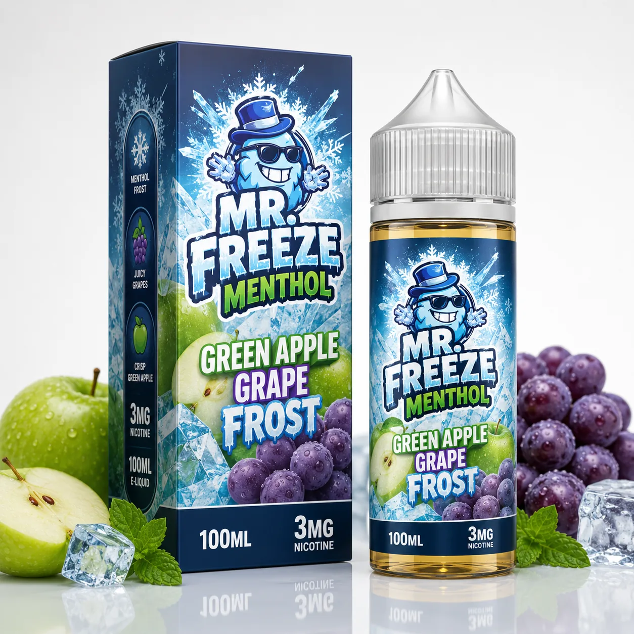 Líquido Mr. Freeze Menthol Pure Ice 100ml 3mg
