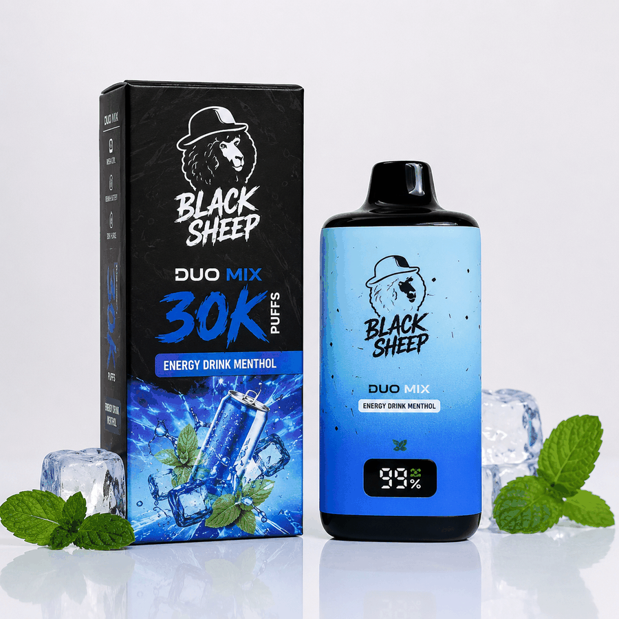 Pod Descartável Black Sheep Duo Mix 30000 puffs - Energy Drink + Menthol