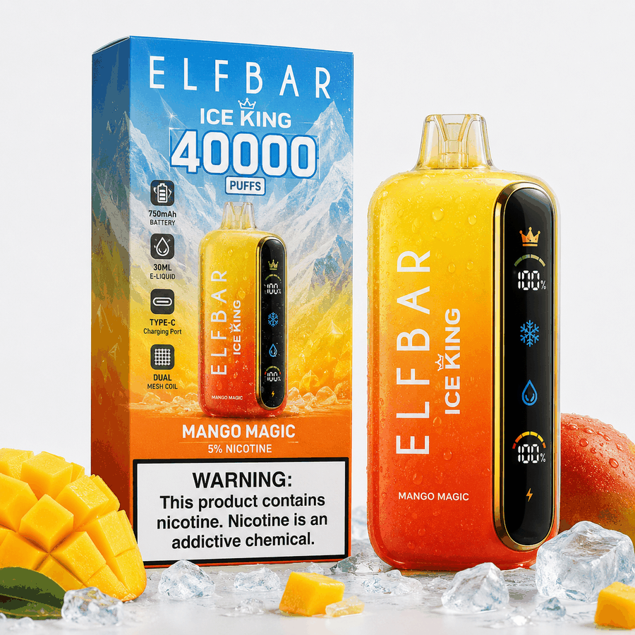 Pod Descartável Elfbar 40K Ice King - 40000 Puffs - Mango Magic