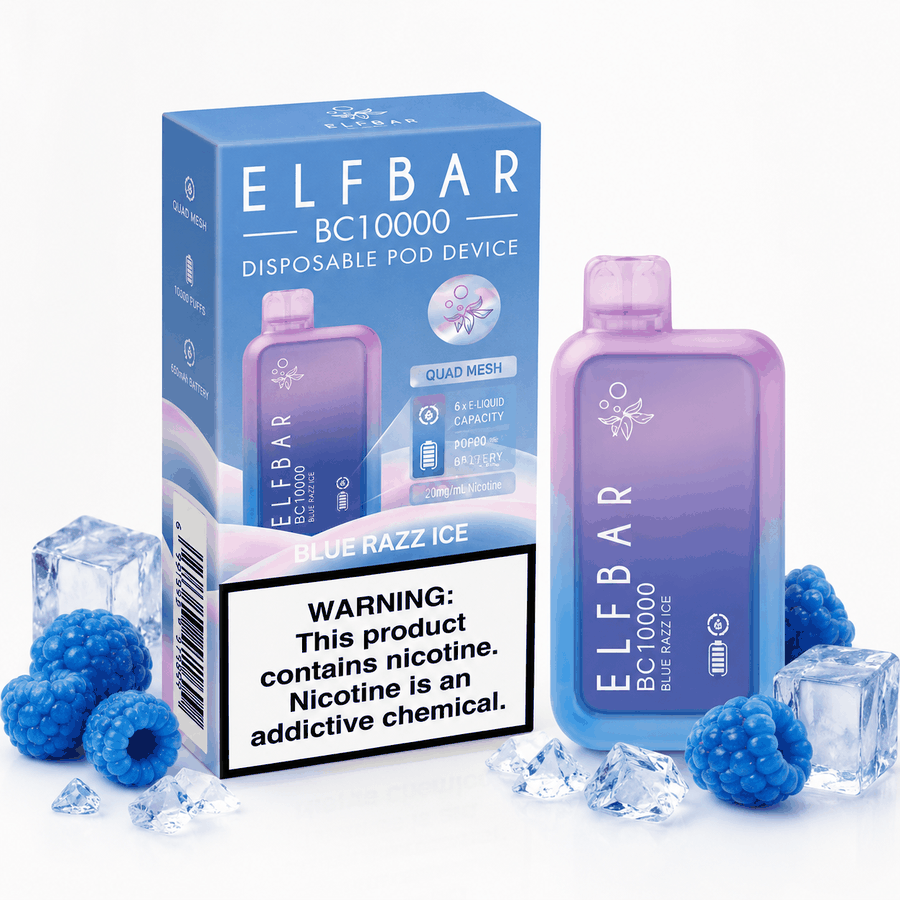 Pod Descartável Elfbar BC10000 - Blue Razz ice
