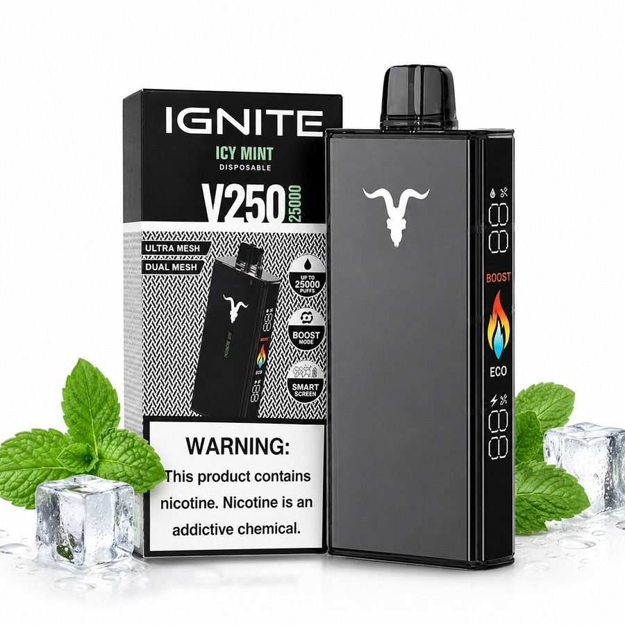 Pod Descartável Ignite V250 - 25000 Puffs - Grape ice