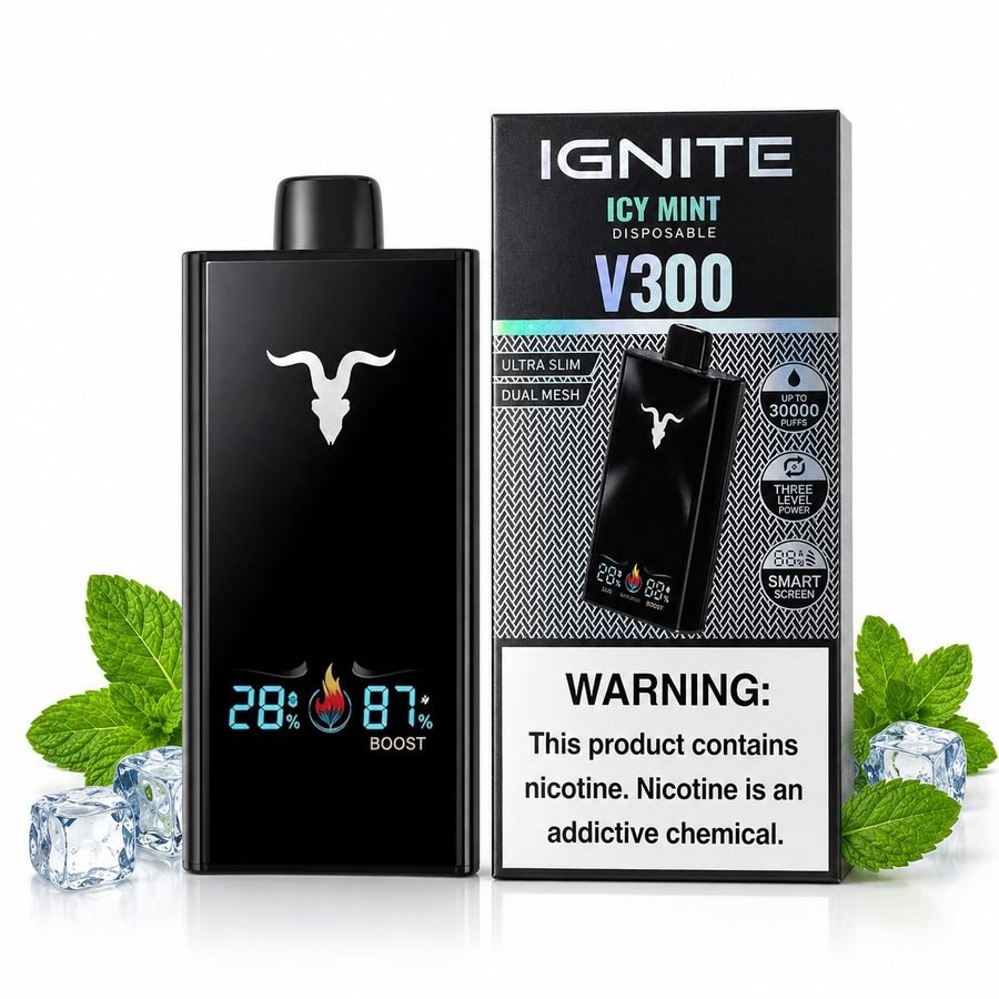 Pod Descartável Ignite V300 - 30000 Puffs - Icy Mint