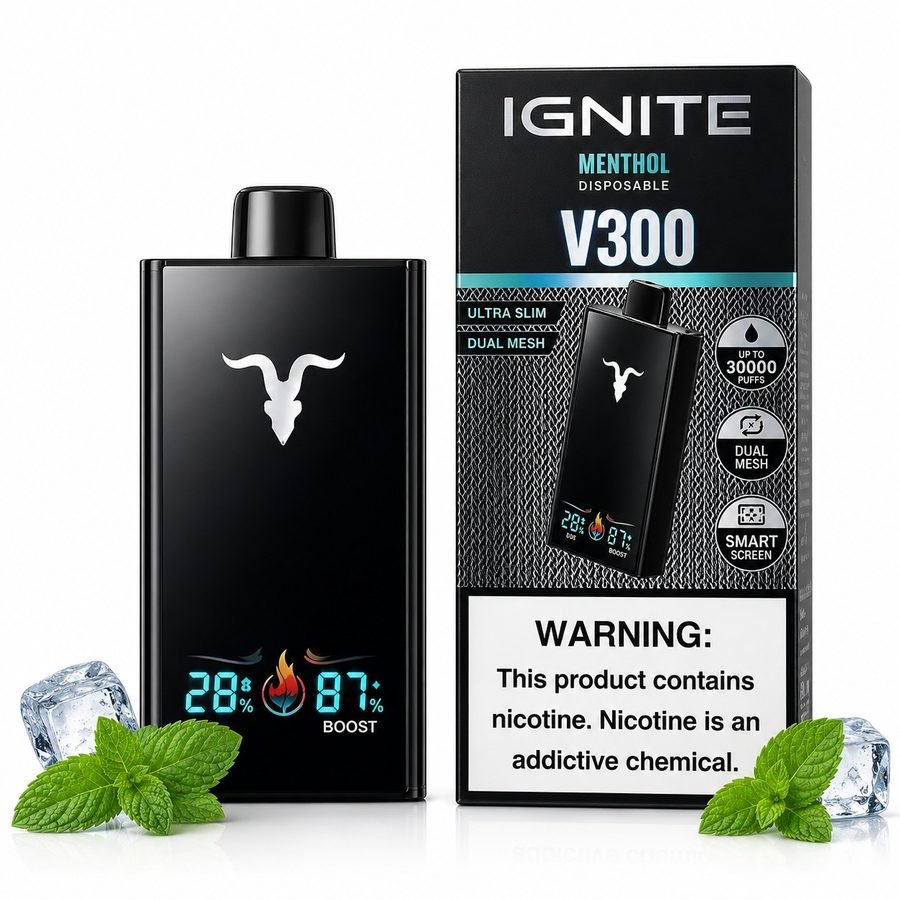 Pod Descartável Ignite V300 - 30000 Puffs - Menthol