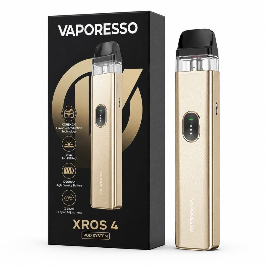 Pod System Xros 4 - 1000 mAh - Vaporesso - Champagne Gold