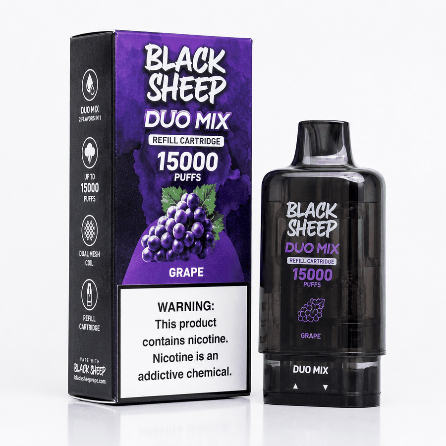REFIL Black Sheep Duo Mix 15000 puffs - Grape