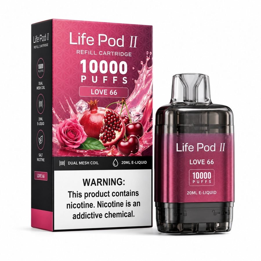 Refil Life Pod II 10000 puffs - Love 66