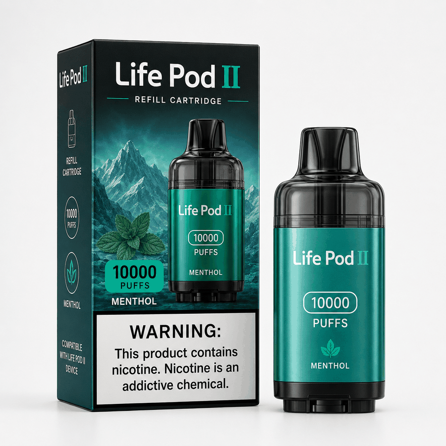 Refil Life Pod II 10000 puffs - Menthol
