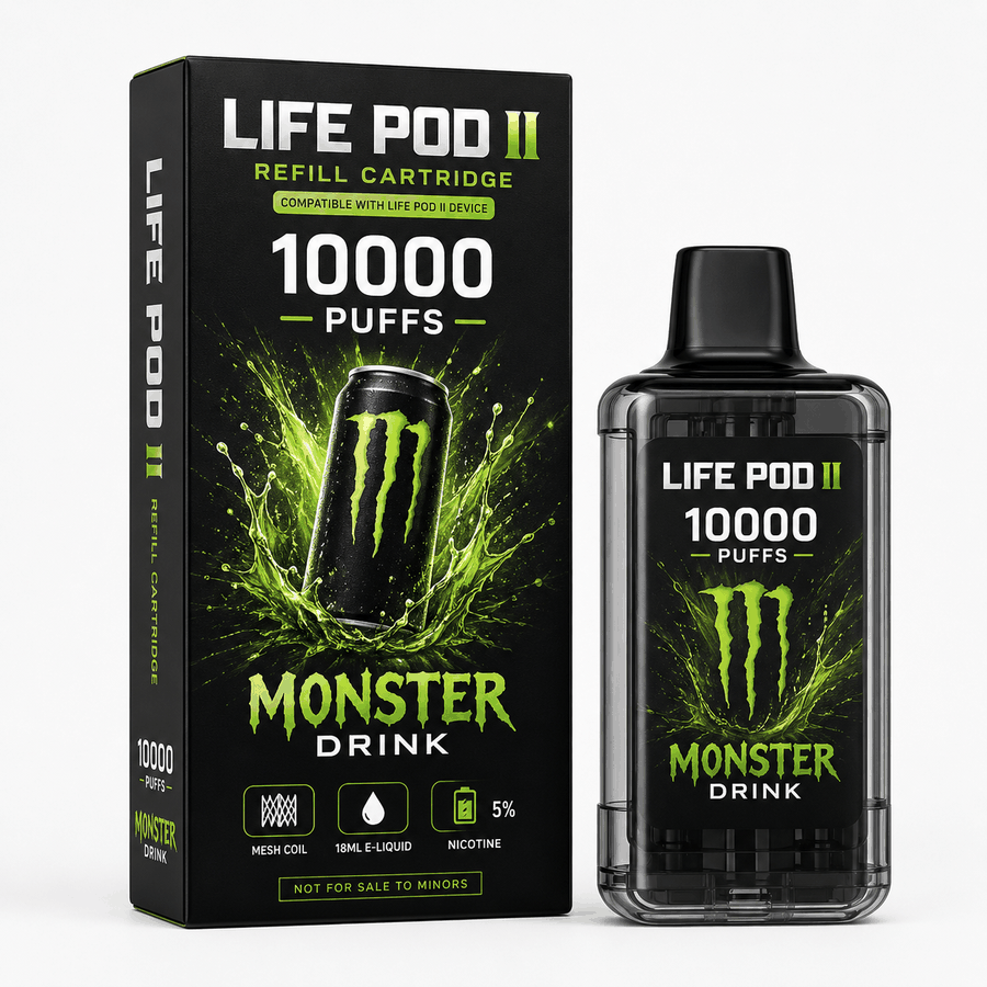 Refil Life Pod II 10000 puffs - Monster Drink