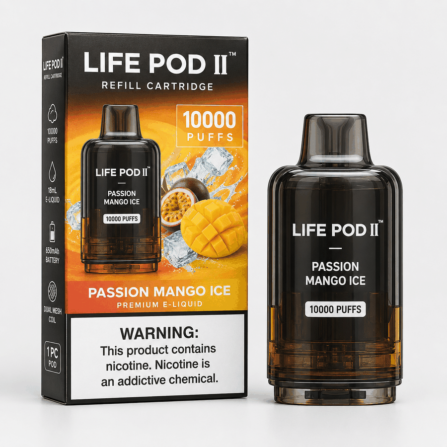 Refil Life Pod II 10000 puffs - Passion Mango Ice