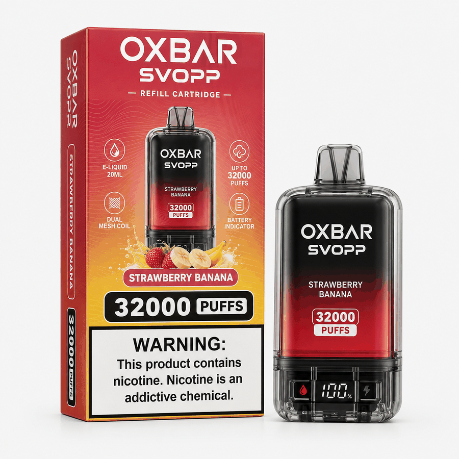 Refil Oxbar Svopp 32000 Puffs - Strawberry Banana
